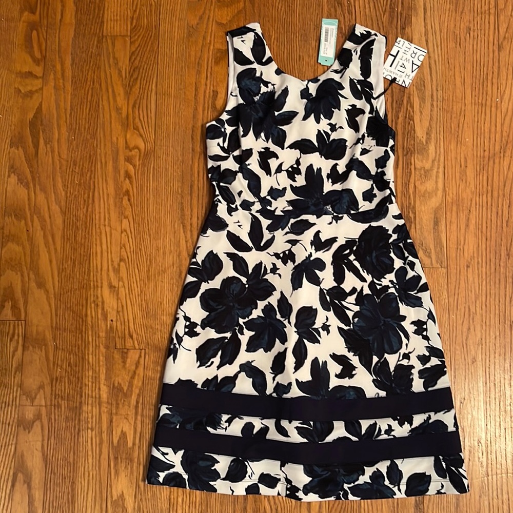 NWT Navy Flower Dress
